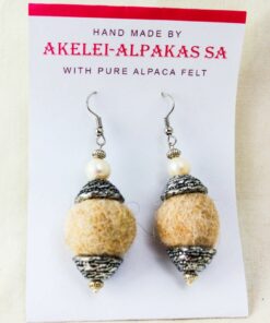 PEARL COLLECTION Pearl Earrings Red