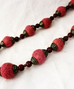 GEM COLLECTION Coralite Necklace Red