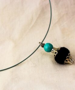 GEM COLLECTION Turquenite Pendant Black