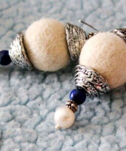 PEARL COLLECTION Lapislazuli - Earrings